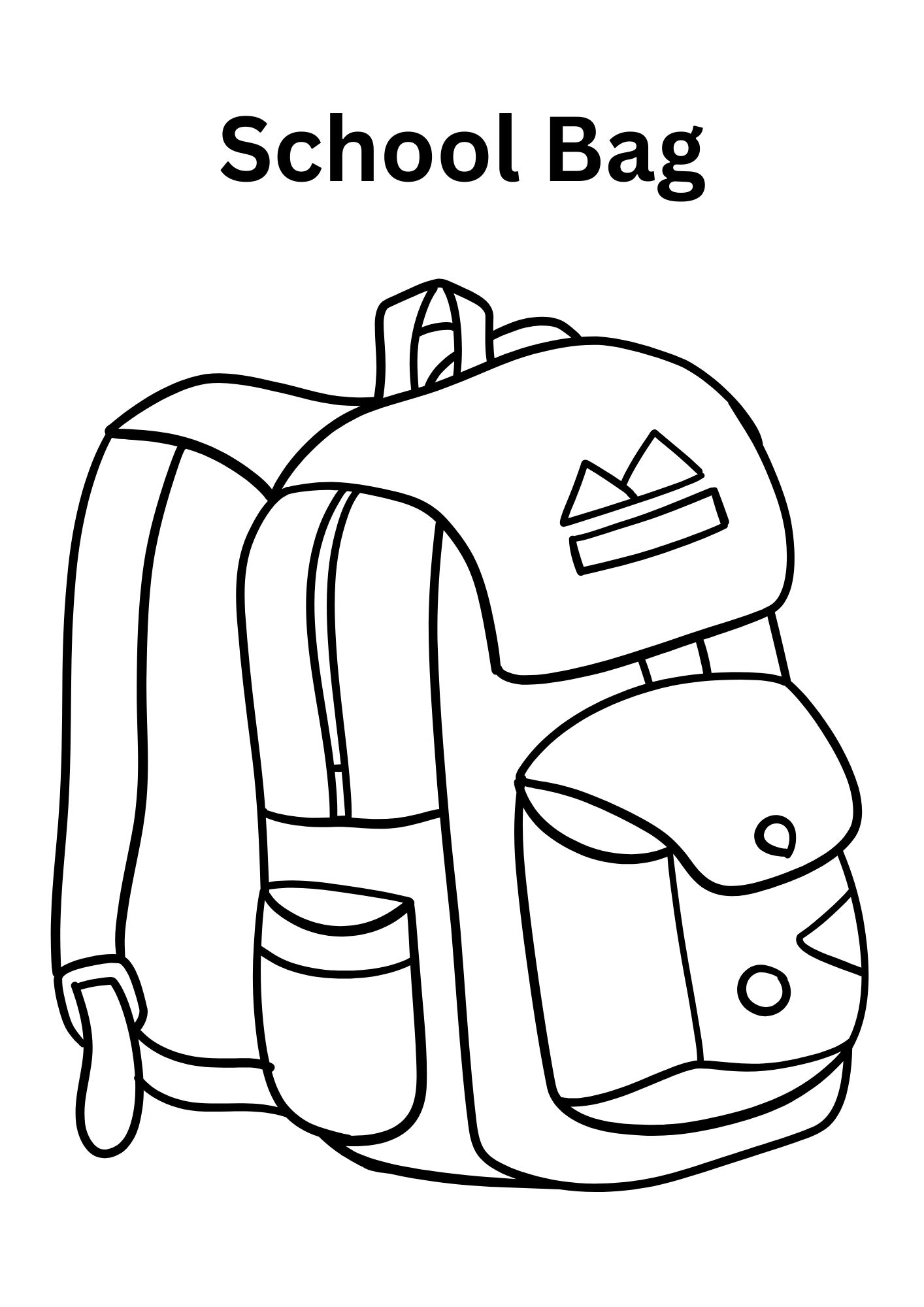 Coloring : School Bag